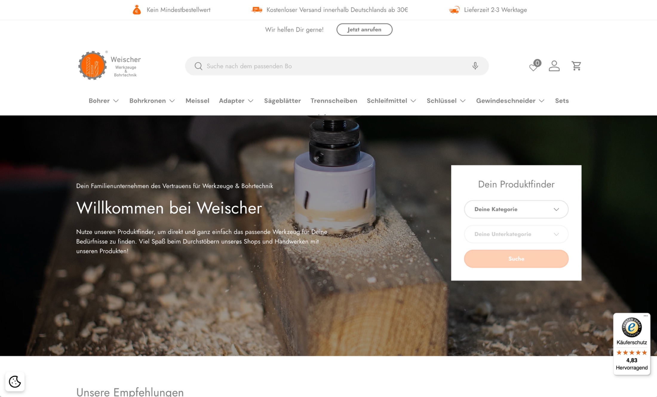 Weischer – Bohrerhandel